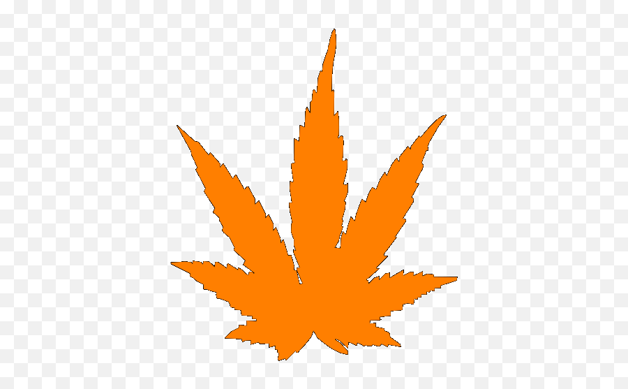 Orange Pot Leaf Svg Vector Orange Pot Leaf Clip Art - Svg Hemp Emoji,Pot Leaf Png