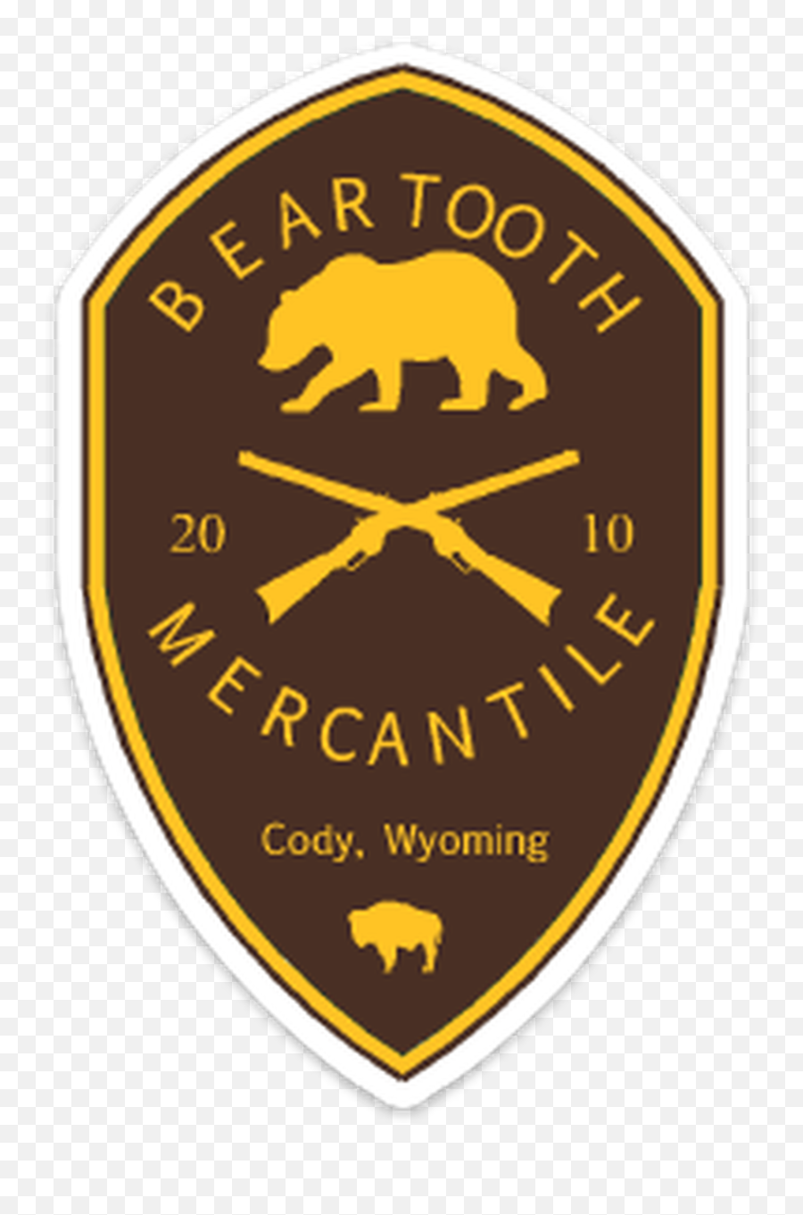 Beartooth Brown And Gold Cowboy Logo - Bears Emoji,Beartooth Logo
