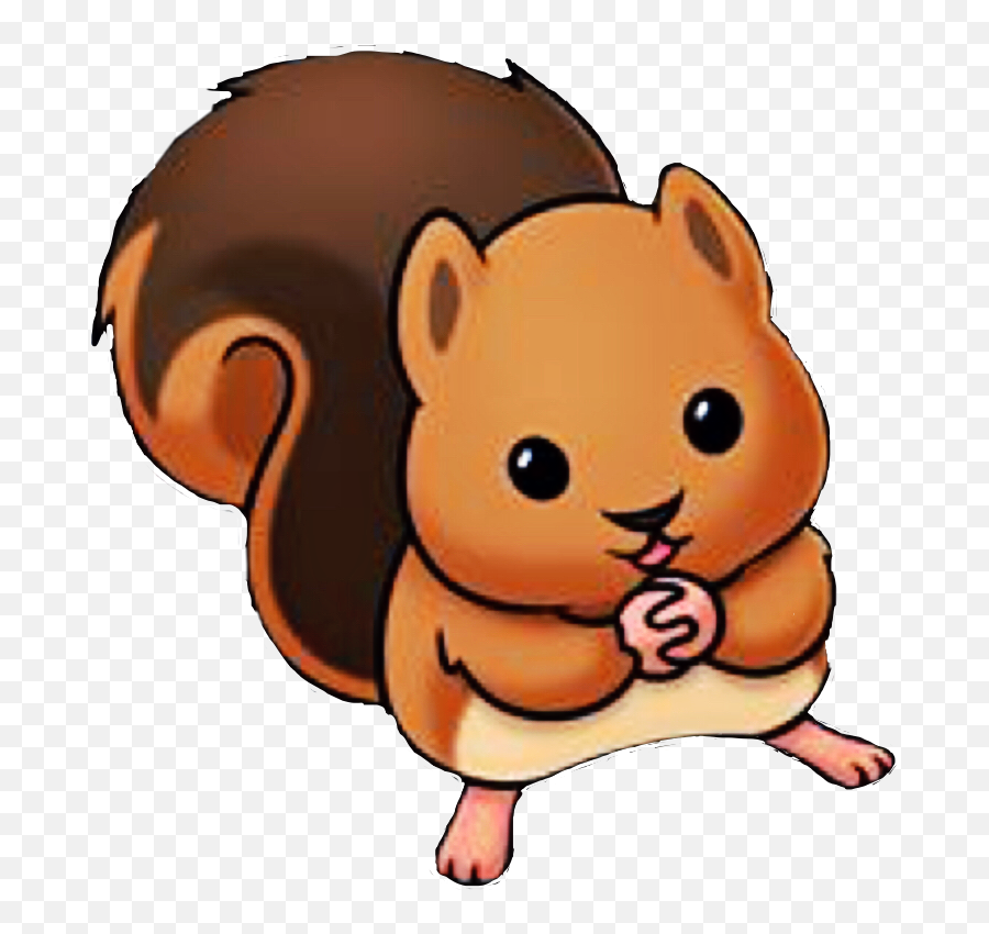 Chipmunk Clipart Kawaii Chipmunk Kawaii 1589285 - Png Baby Squirrel Cute Cartoon Squirrel Emoji,Kawaii Clipart
