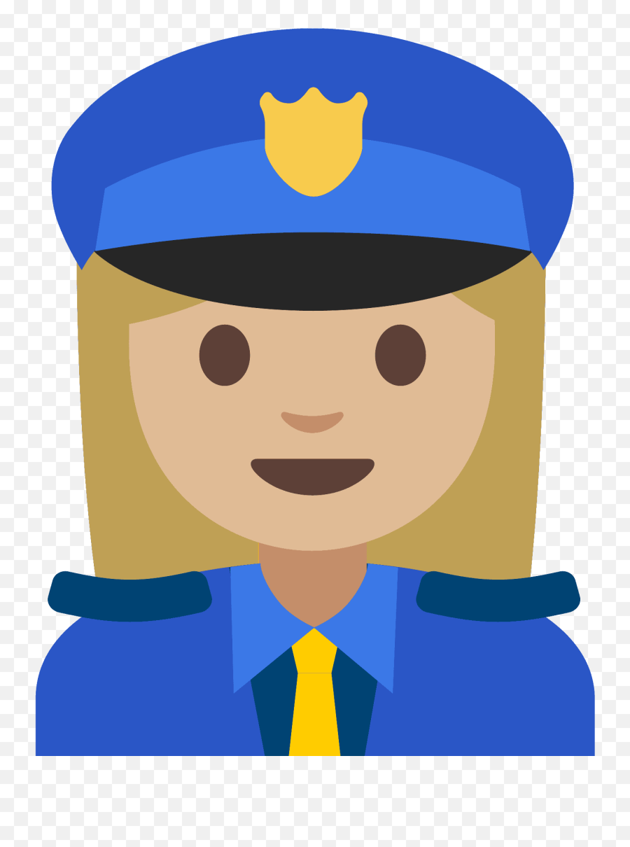 Woman Police Officer Emoji Clipart Free Download - Woman Police Officer Emoji,Police Hat Clipart