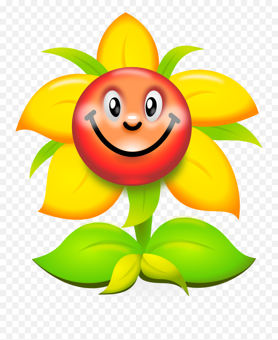 Library Of Smiling Sunflower Jpg Royalty Free Png Files - Funny Flower Clipart Emoji,Sunflower Clipart