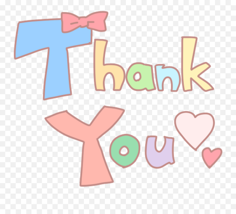 Download Thanks Transparent Word - Cute Thank You Word Emoji,Thank You Png