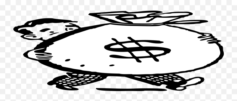 Price Clipart Sign - Money Bag Black And White Png Dot Emoji,Money Clipart Black And White