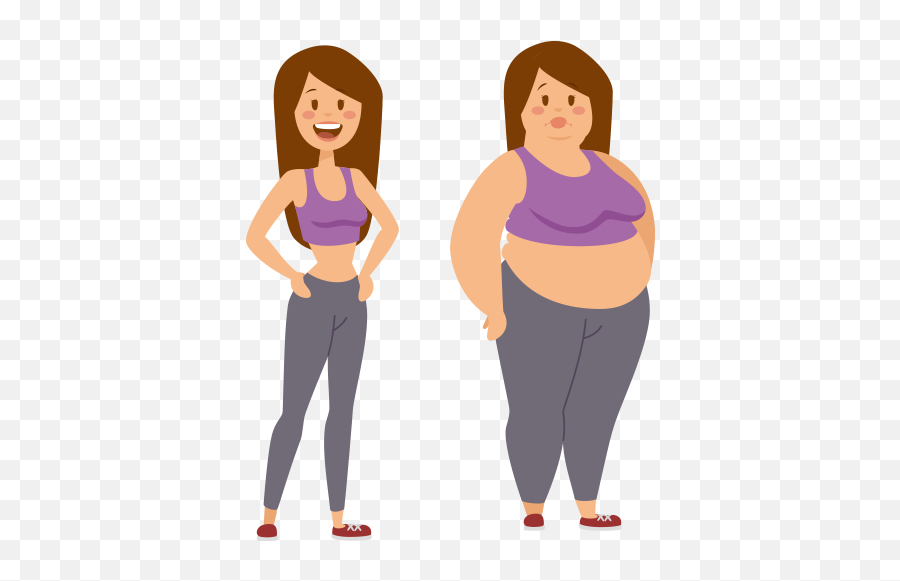 Fat Clip Art - Fat Girl Cartoon Png Emoji,Fat Clipart