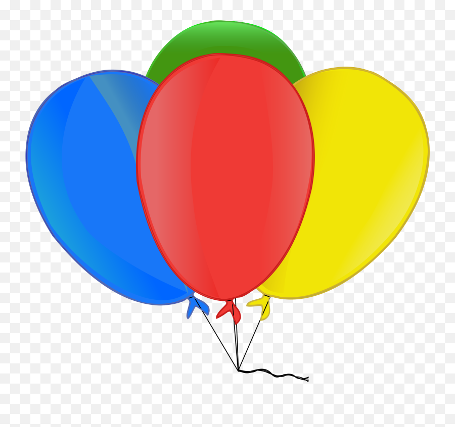 Clipart Bal U00f5es Coloridos Birthday Clip Art Microsoft - Red Yellow Blue Green Balloon Emoji,Balloon Border Clipart