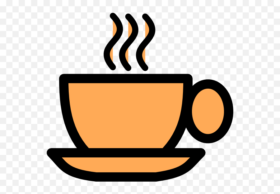 Orange Tea Cup Clip Art At Clker - Coffee Cup Bean Clipart Emoji,Tea Clipart