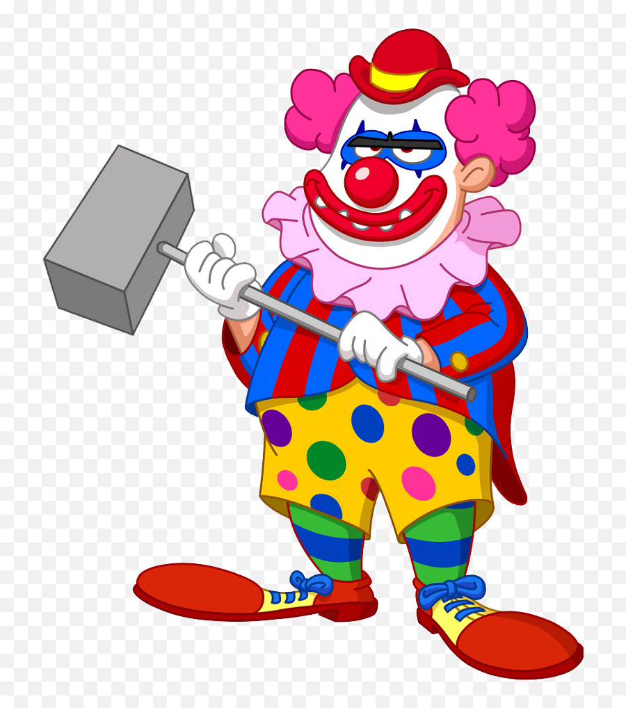 Bad Clown Clipart Transparent - Angry Evil Clown Clipart Emoji,Clown Clipart