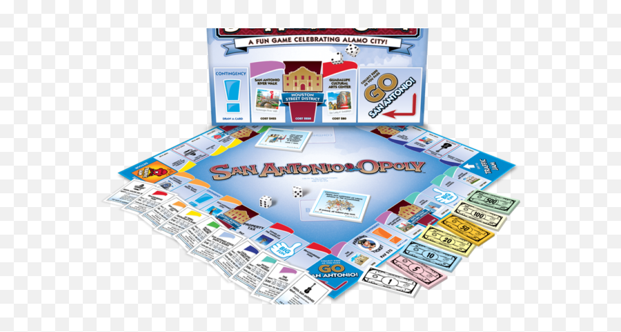 San Antonio Has Its Own Monopoly Game Ktsa Emoji,Monopoly Money Png