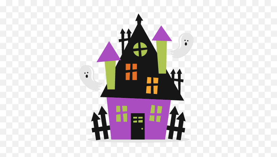 Pin - Cute Halloween Haunted House Clipart Emoji,Haunted House Clipart