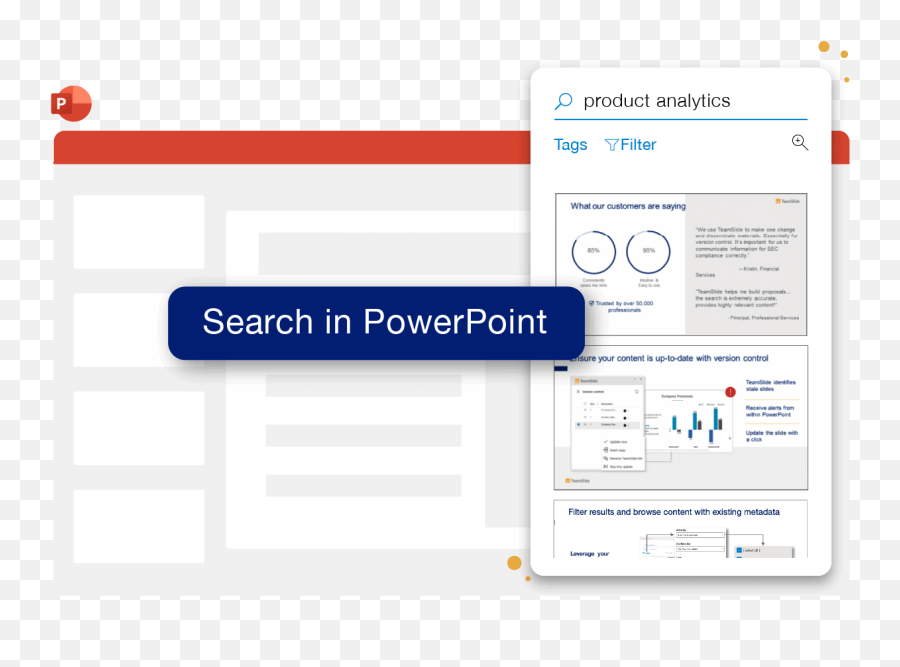 Powerpoint Slide Library Management And Search Teamslide Emoji,Slide Png