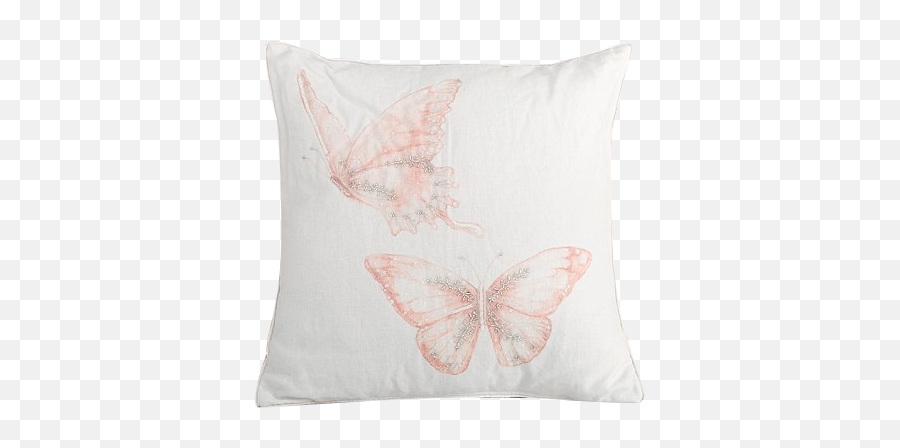 Monique Lhuillier Watercolor Butterfly Dec Pillow Blush Pink Emoji,Watercolor Butterfly Png