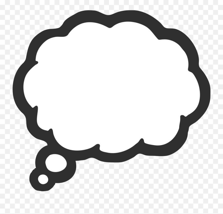 Bubble Emoji Thought Balloon Symbol - Thinking Man Png Dot,Thinking Emoji Png