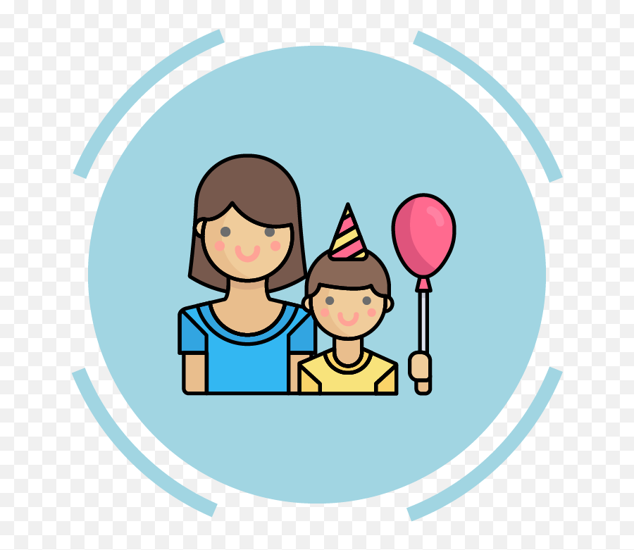 Family Icon Mother Son Birthday Balloon Graphic By Emoji,Family Icon Png