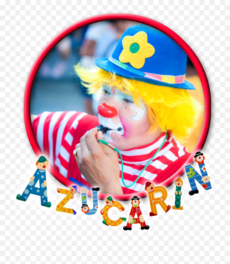 El Payaso Azucarin - Sevi Clown Letters N Full Size Png Emoji,Clown Hat Png
