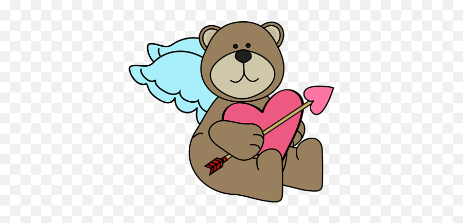 Download Bear Cupid Clip Art - Cupid Bear Clipart Emoji,Cupid Clipart