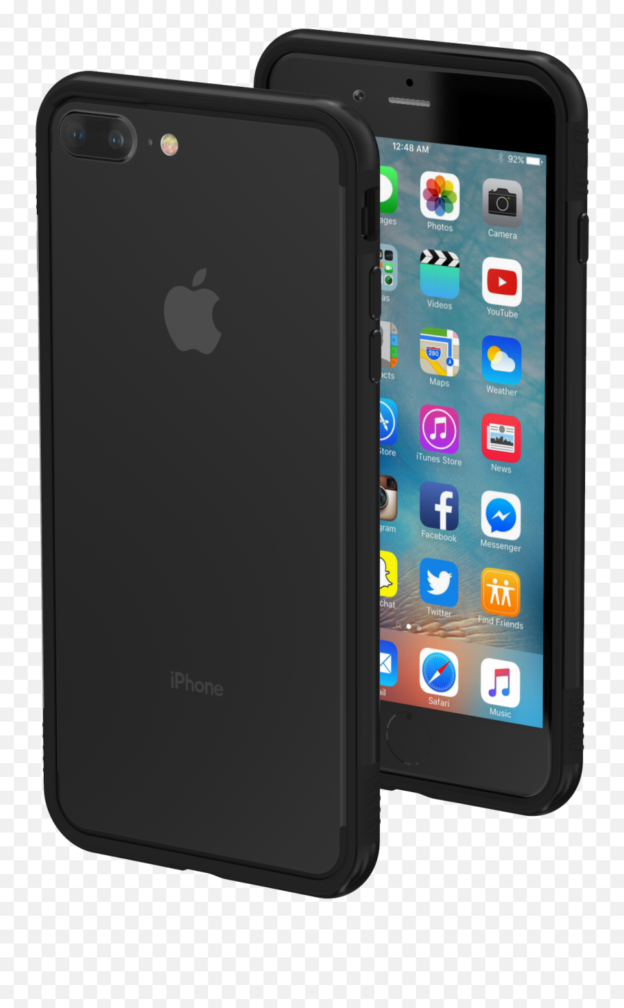 Iphone 7 Png - Iphone 7 Plus Black Transparent Background Emoji,Iphone 7 Png
