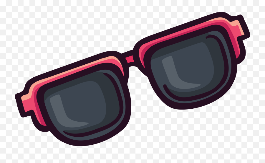 Sunglasses Cartoon Png Transparent Png - Sunglasses Png Cartoon Emoji,Clout Goggles Png