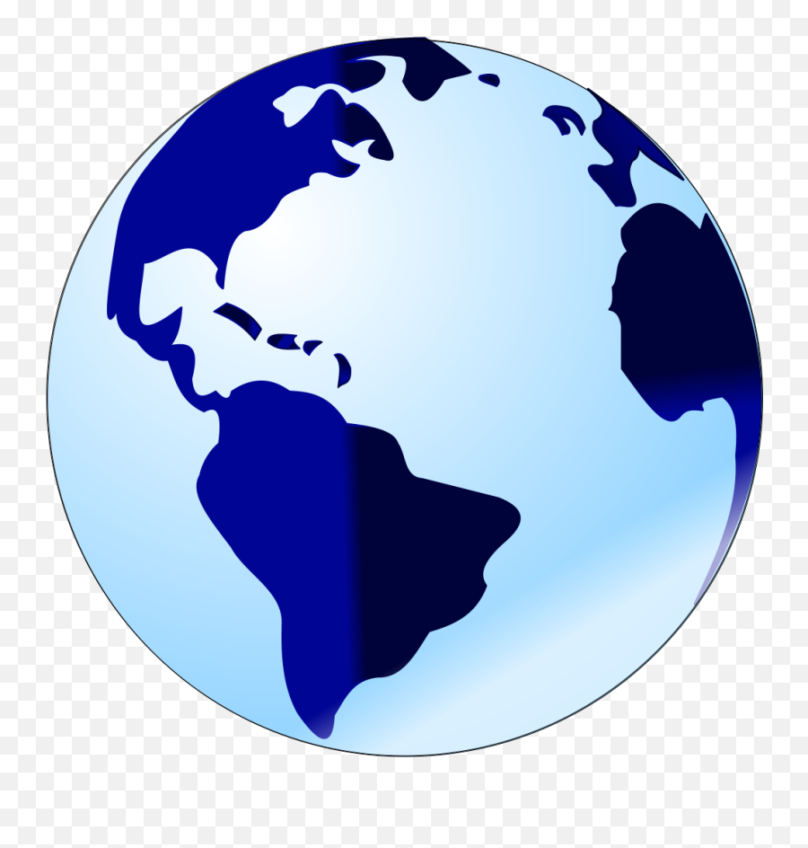 Globe Clipart Download - Cartoon Blue Earth Emoji,Globe Clipart