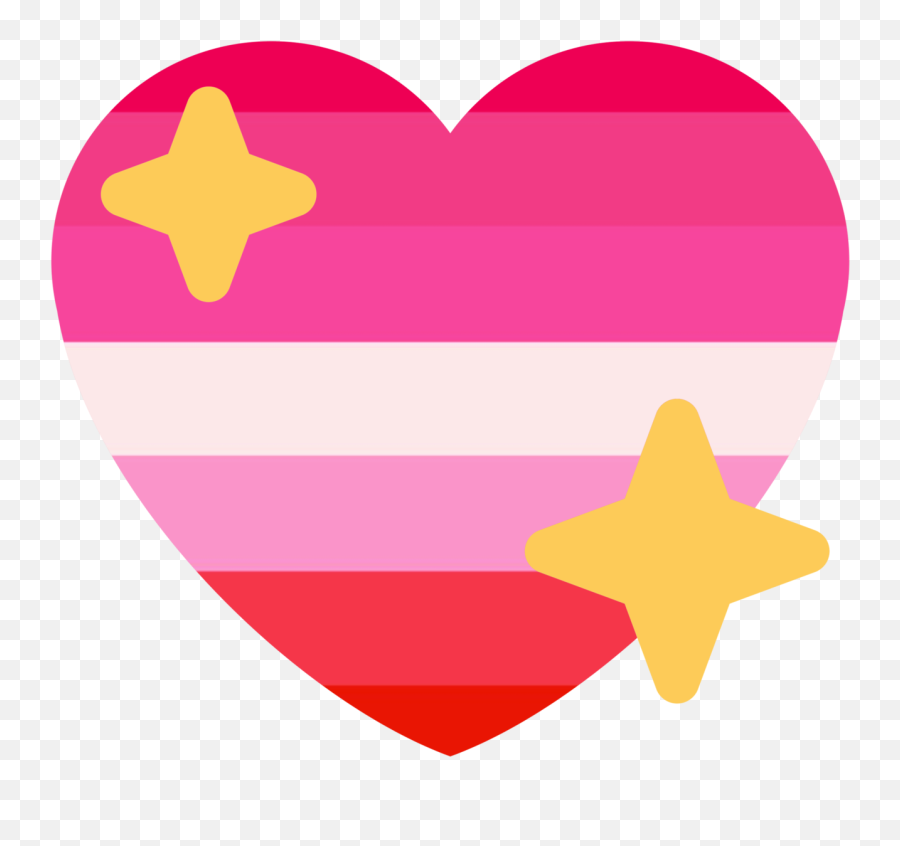 Heart Emoji Lesbian Flag Clipart - Lesbian Transparent Heart,Lesbian Clipart