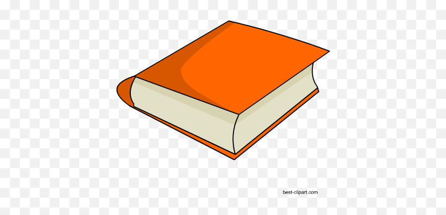 Clipart Books Orange Clipart Books Orange Transparent Free - Clip Art The Book Emoji,Book Clipart