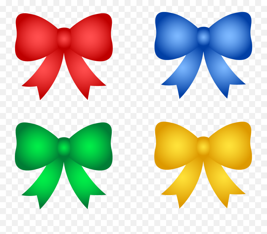 Free Bow Clipart Png Download Free - Set Of Ribbons Clipart Emoji,Bow Clipart
