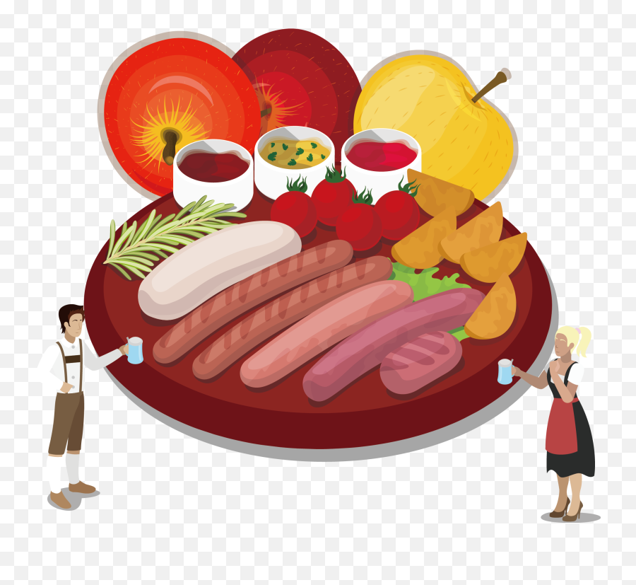 Download Hd Oktoberfest Clipart Food - German Food Png Emoji,Oktoberfest Clipart