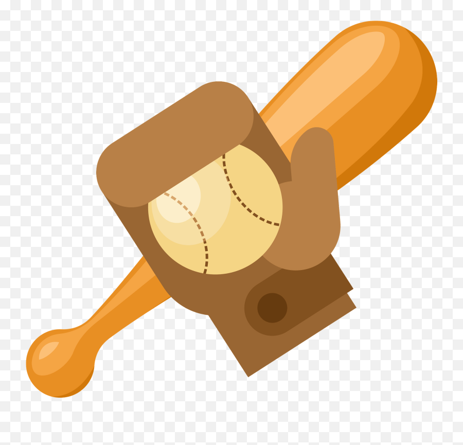 Baseball Bat And Glove Clipart Emoji,Baseball Glove Clipart