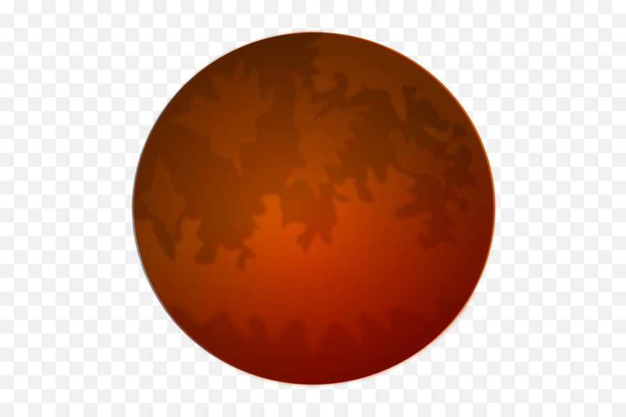 Orange Oval Sky Png Clipart - Mars Png Cartoon Emoji,Mars Clipart