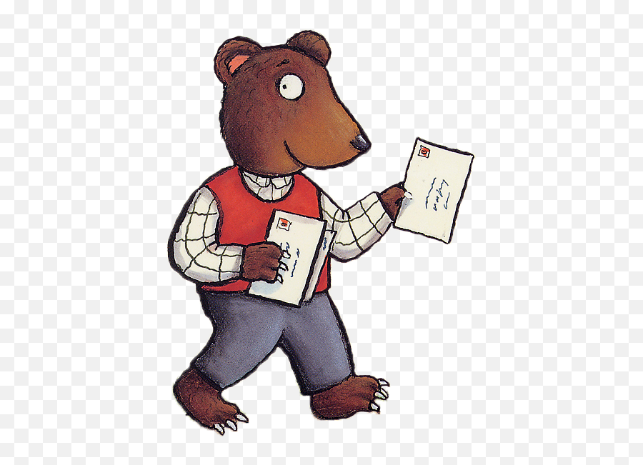 Postman Bear Julia Donaldson - Postman Bear Julia Donaldson Emoji,Mailman Clipart