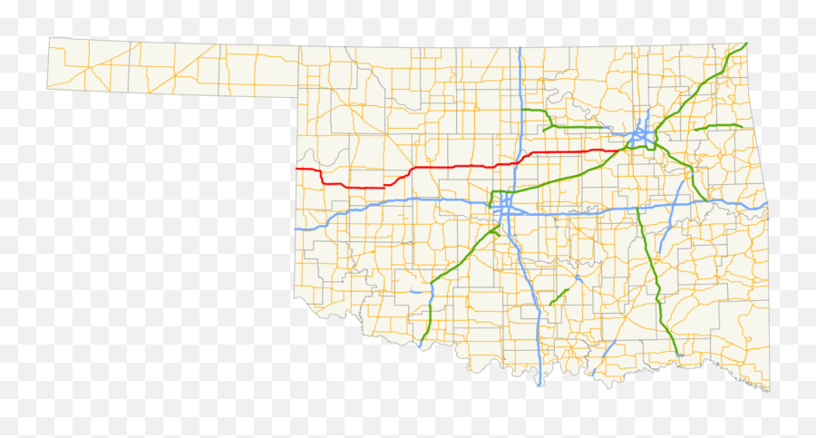 Oklahoma State Highway 33 - Wikipedia Oklahoma Highways Map Emoji,Oklahoma Png
