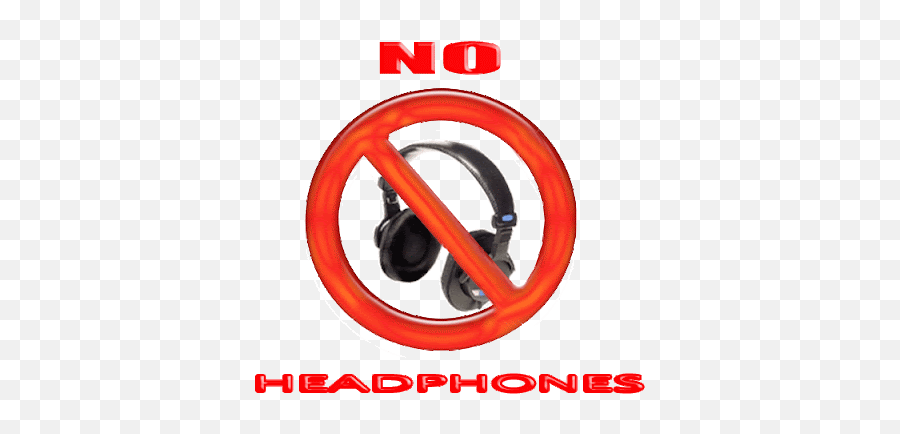 New Headphone Logo - No Headphones In The Classroom Emoji,Headphone Logo
