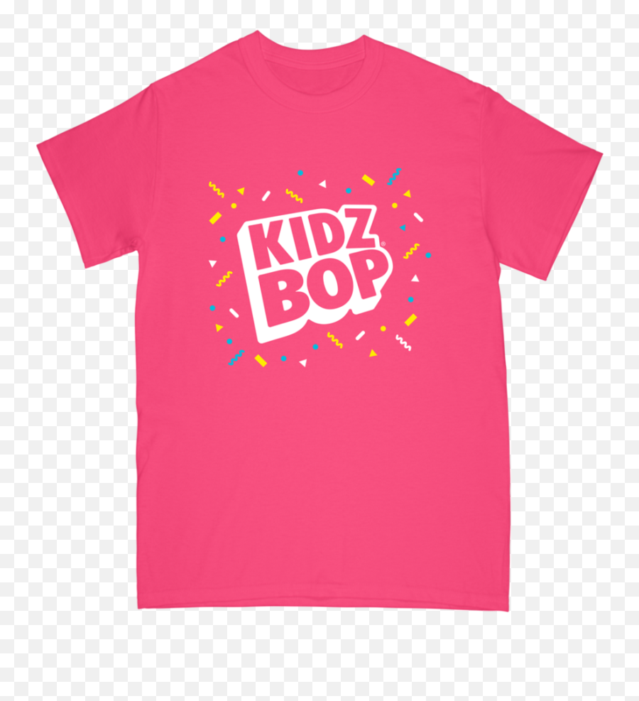 Kidz Bop Confetti Logo Pink Youth Tee - Short Sleeve Emoji,Pink Confetti Png