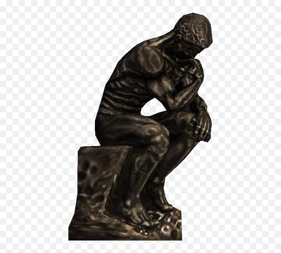Thinking Man Statue Png - Thinking Man Statue Png Emoji,The Thinker Png