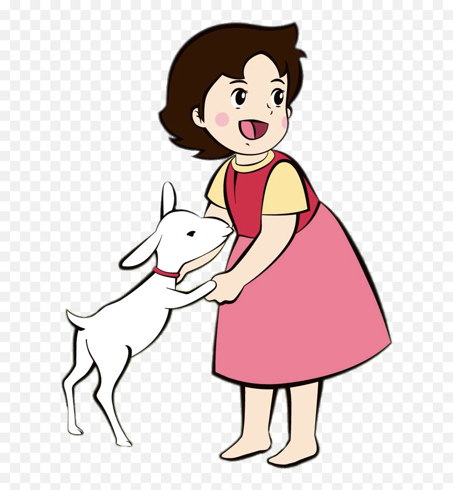 Check Out This Transparent Heidi - Heidi With Little Goat Emoji,Goat Transparent Background