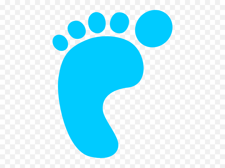 Pink And Blue Baby Feet Clipart - Blue Footprint Clipart Emoji,Baby Feet Clipart