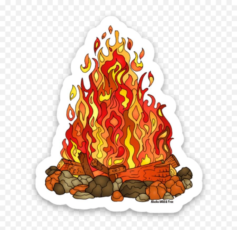 Campfire Sticker - Vertical Emoji,Campfire Png