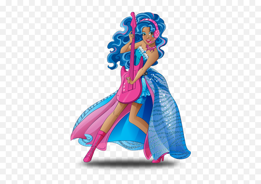 Barbie Rock Royals Png Transparent Png - Barbie Rock N Royals Cartoon Emoji,Barbie Clipart Images