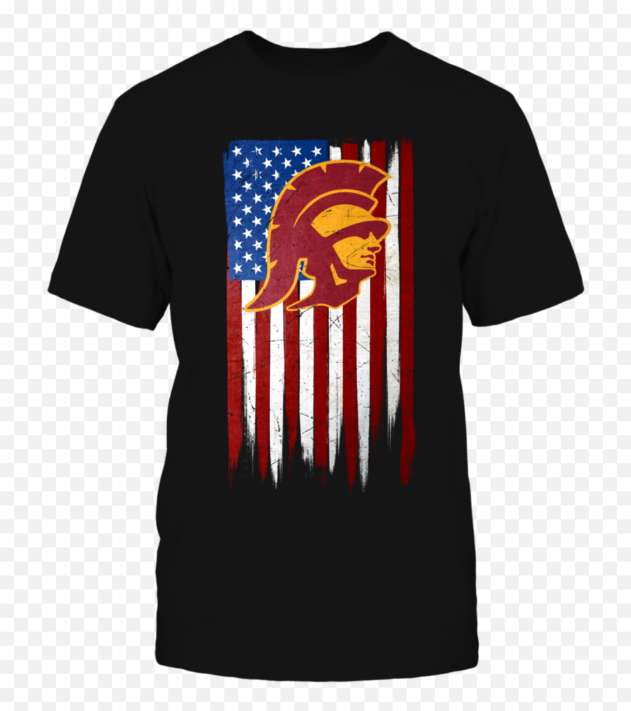 Grunge American Flag - Tennessee Volunteer Football Shirt Design Emoji,Usc Trojans Logo