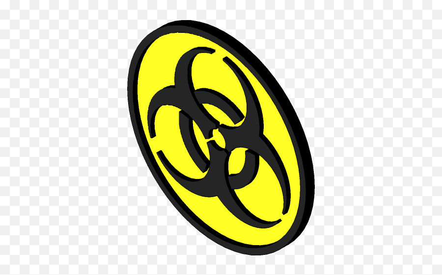 Radioactivehazard Trefoil Symbol 3d Cad Model Library - Language Emoji,Hazard Logo