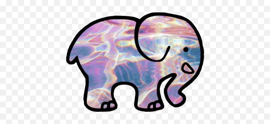 Elephant Ivoryella Marble Sticker By Collab Animals - Cartoon Elephant Drawing Emoji,Ivory Ella Logo