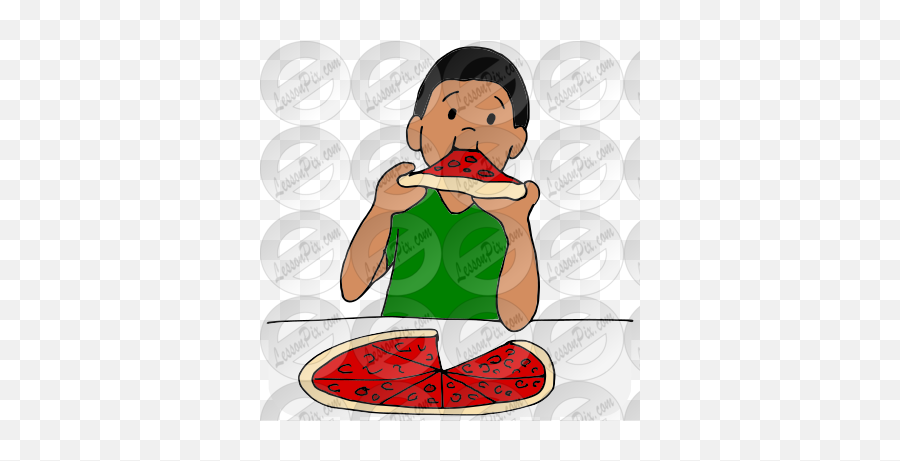 Eat Pizza Picture For Classroom Therapy Use - Great Eat Citrullus Emoji,Pizza Clipart
