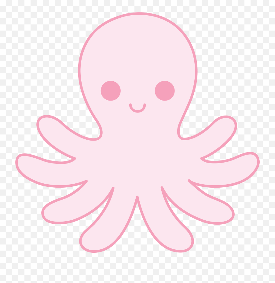 Kawaii Octopus Transparent Png Image - Kawaii Cute Octopus Png Emoji,Octopus Transparent