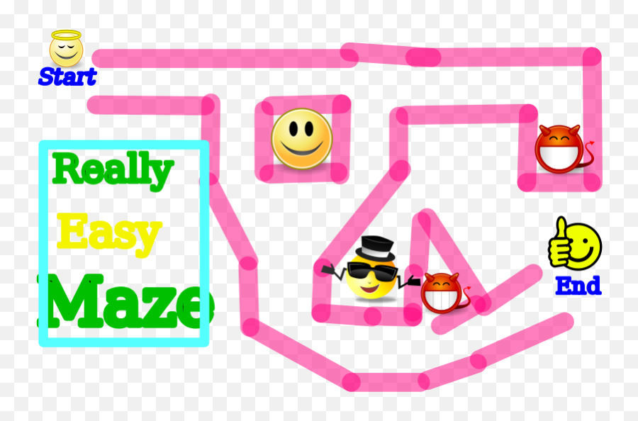 Super Easy Maze - Clip Art Emoji,Maze Clipart