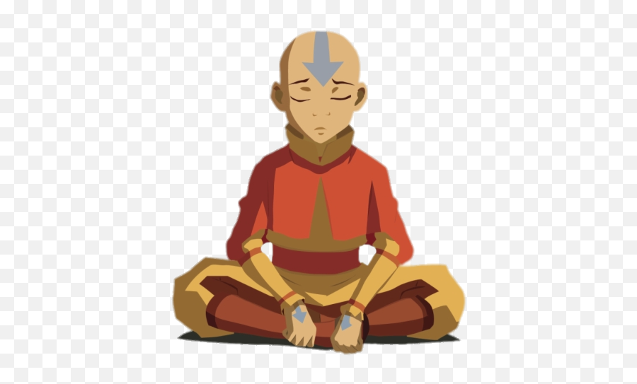 Check Out This Transparent Avatar Aang - Aang The Avatar Emoji,Meditation Png