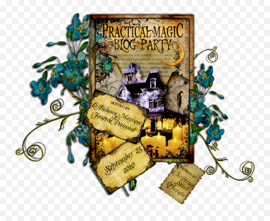Colorful Vintage Practical Magic Blog Party Clipart Free Emoji,Magical Clipart