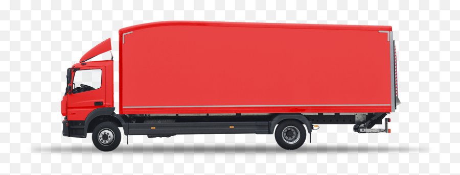 Download 18t Box Van Rigid Side View 1300px - Red Box Truck Emoji,Trucks Png