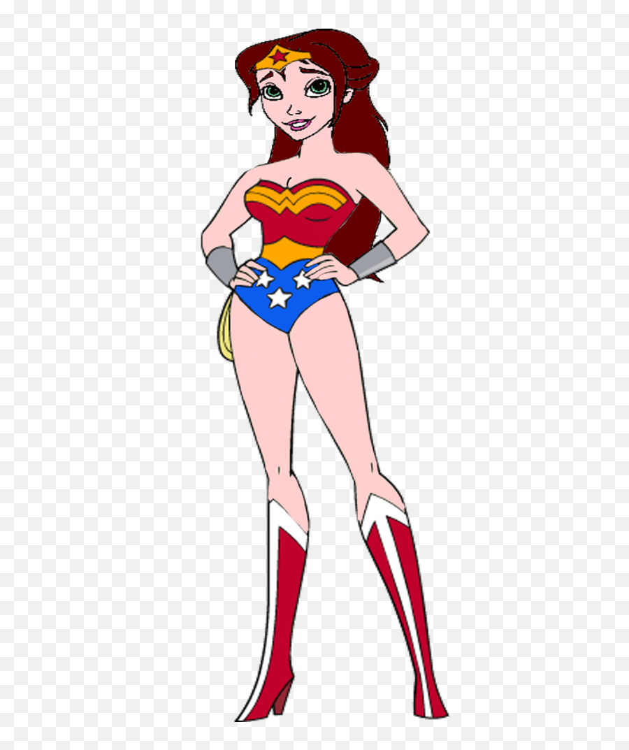 Download Hd Wonder Woman Clipart Pdf - Ariel As Wonder Woman Emoji,I Wonder Clipart