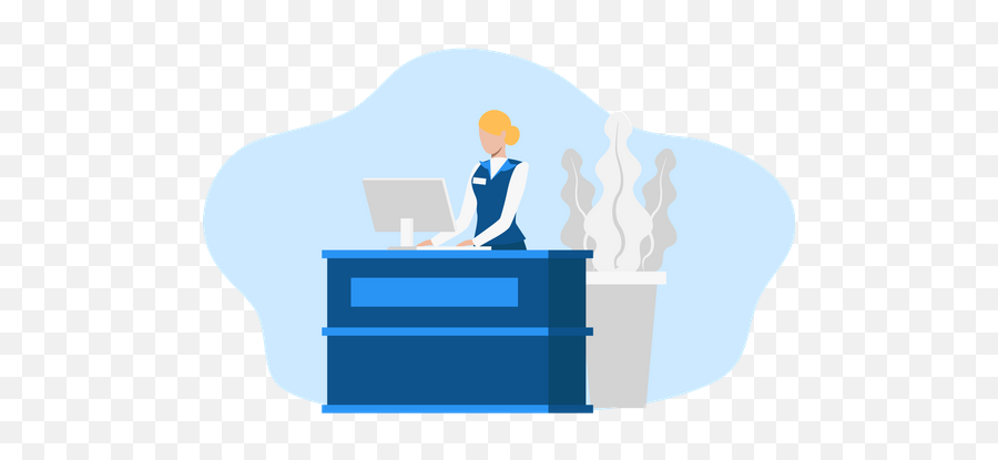 Laptop Desk Illustrations Images U0026 Vectors - Royalty Free Emoji,Reception Clipart
