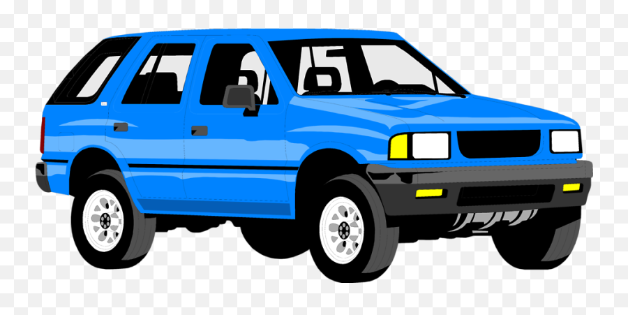 Blue Car Clipart Suv - Blue Suv Clip Art Full Size Png Emoji,Burnout Clipart