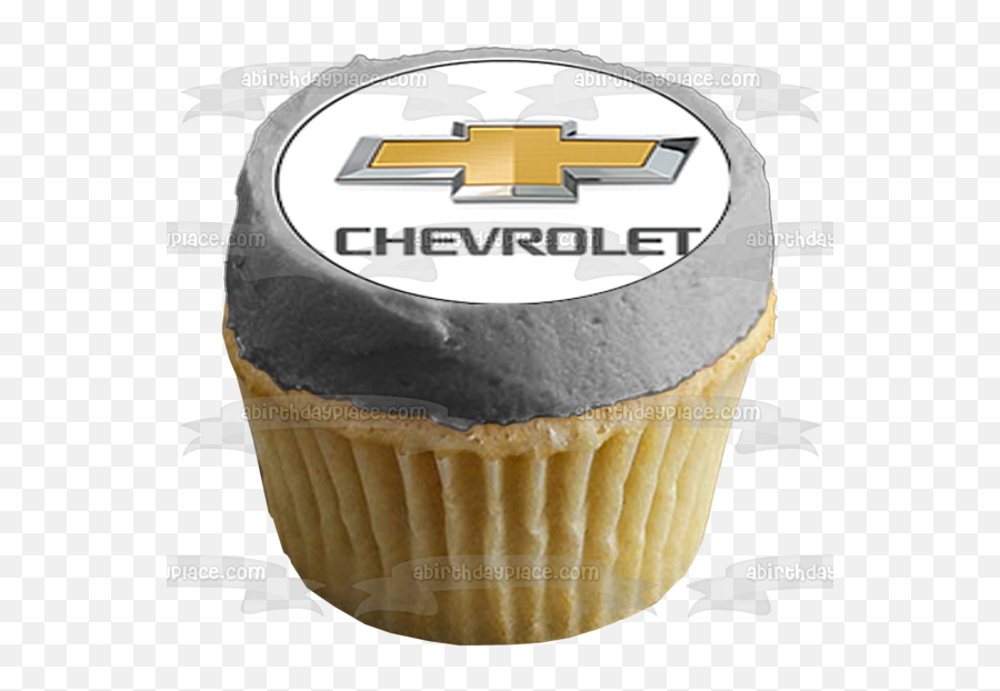 24 Chevrolet Logo Cupcakes Noncut Edible Cupcake Topper Emoji,Chevorlet Logo